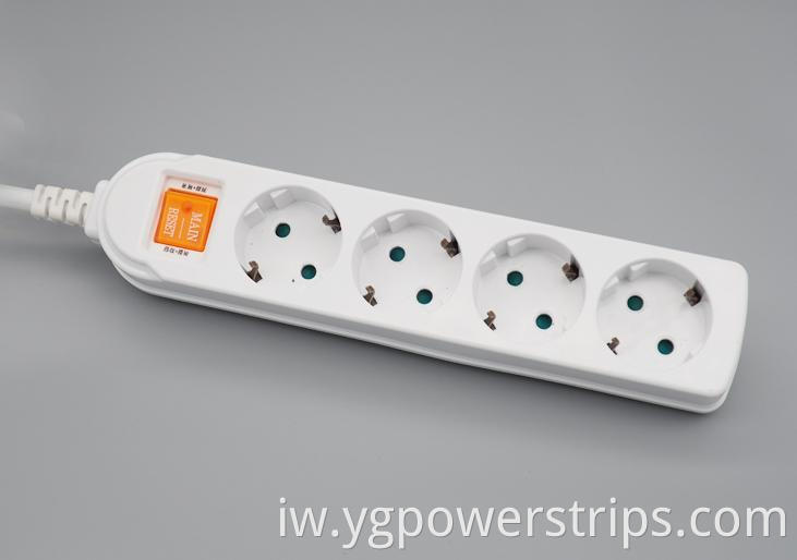 German Standard Multi Outlet Power Strip Ys 4h 4